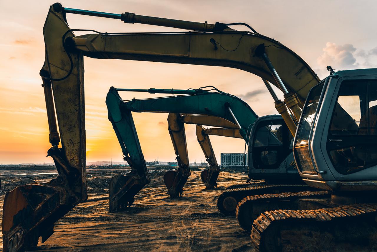 Excavators at Matrix AI Campus development